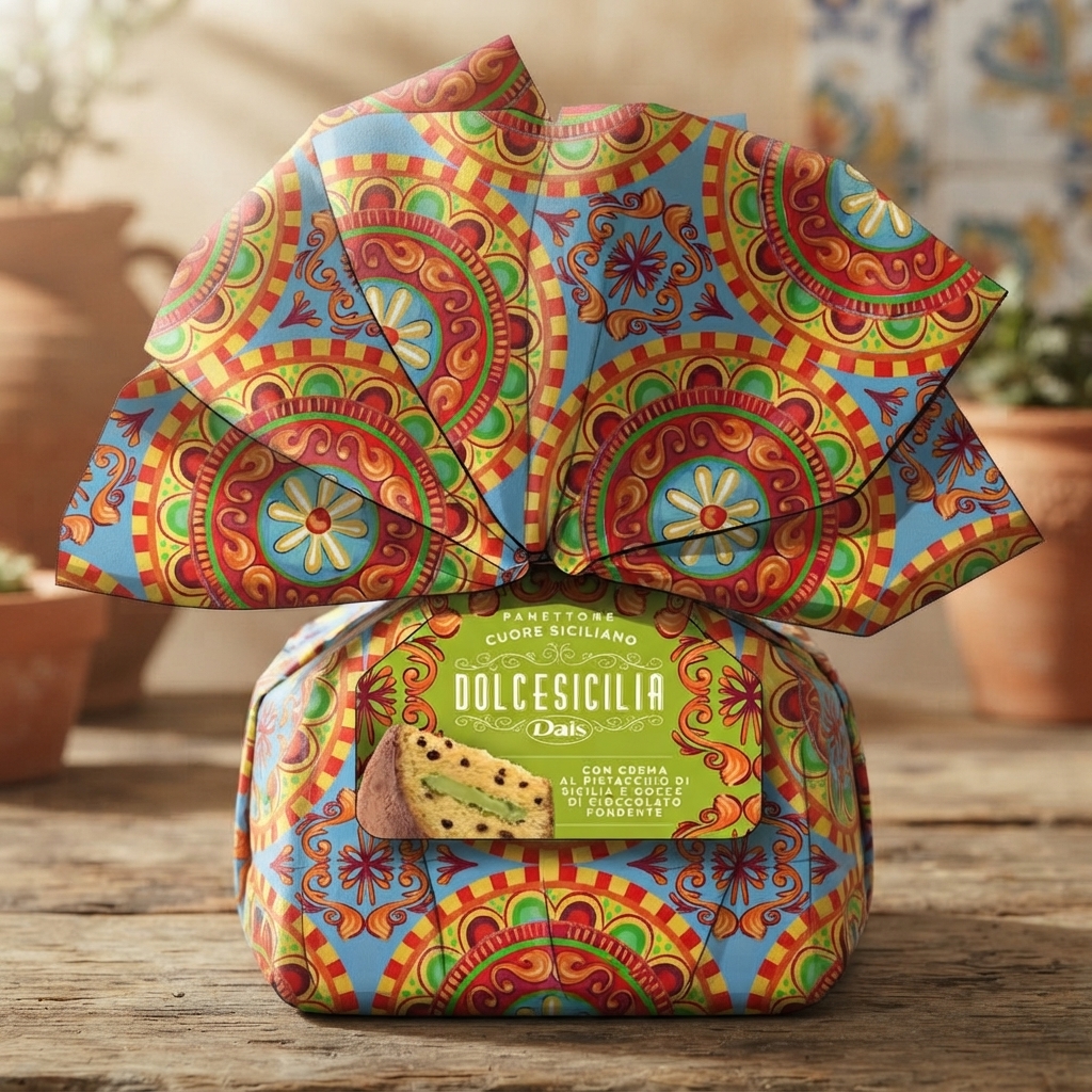 Panettone su pistacijų kremu ir šokoladu 750 g 1 517 Panettone su pistacijomis